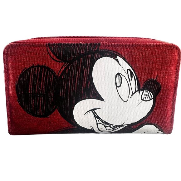 Disney World Handbags - Disney Mickey Mouse Wallet Sketch Convertible Crossbody Embroidered Purse